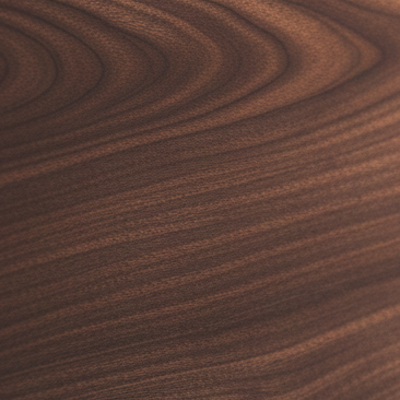 Walnut timber with dark brown colour and smooth grain pattern